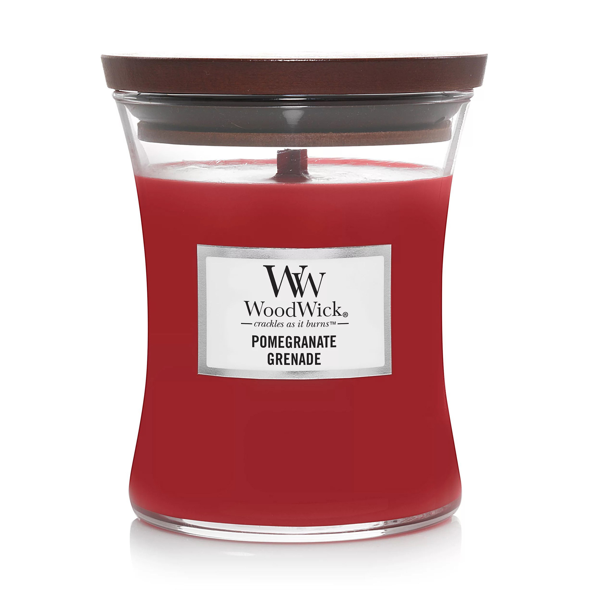 Ароматична свічка в склянці WoodWick Hourglass Candle Medium Pomegranate, 275 г