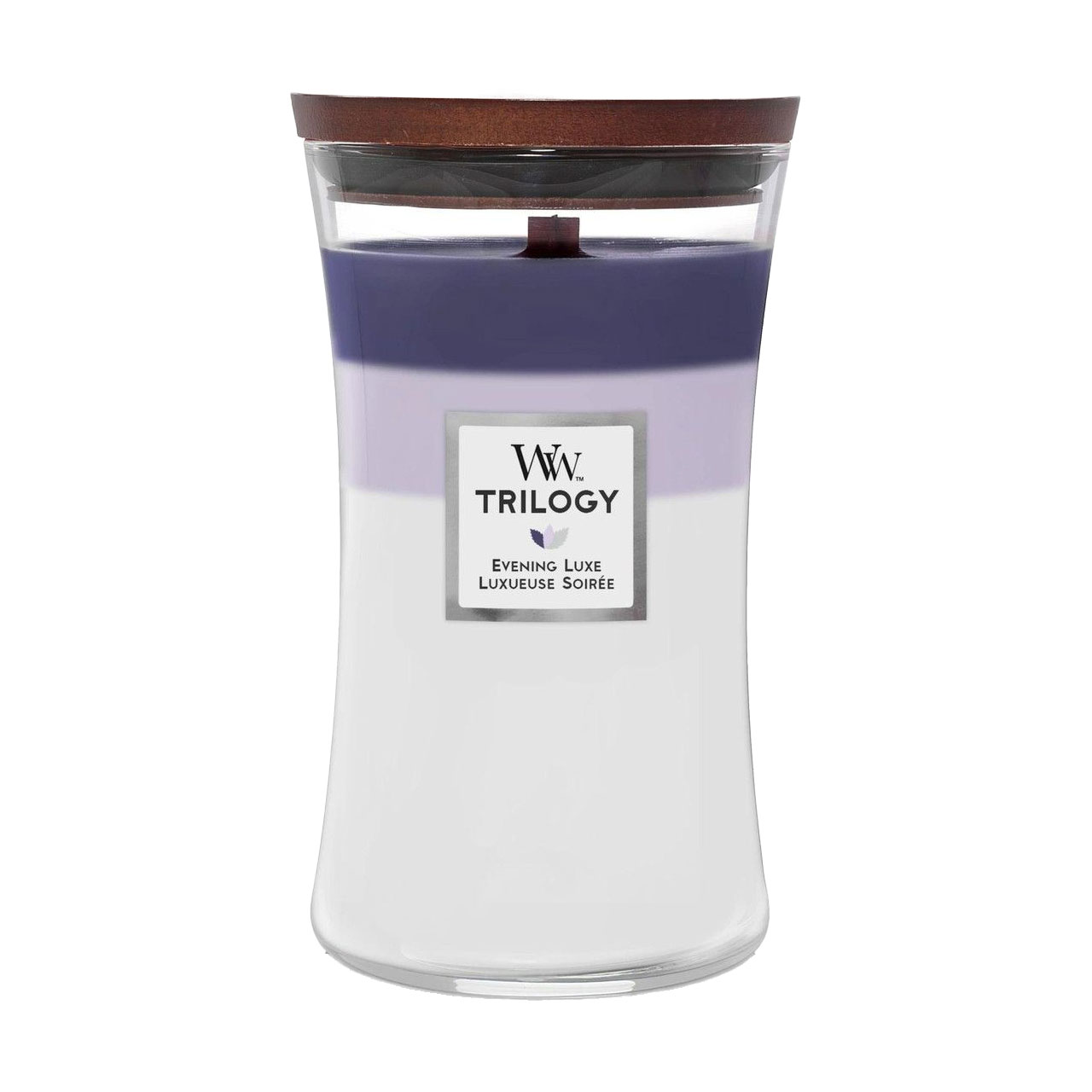 Ароматична свічка в склянці WoodWick Hourglass Trilogy Candle Evening Luxe, 609 г