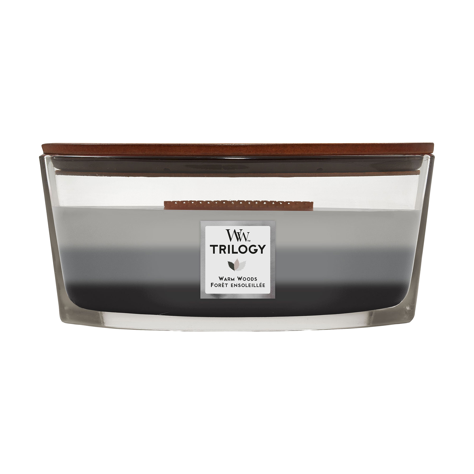 Ароматична свічка в склянці WoodWick Hourglass Trilogy Candle Warm Woods, 453 г