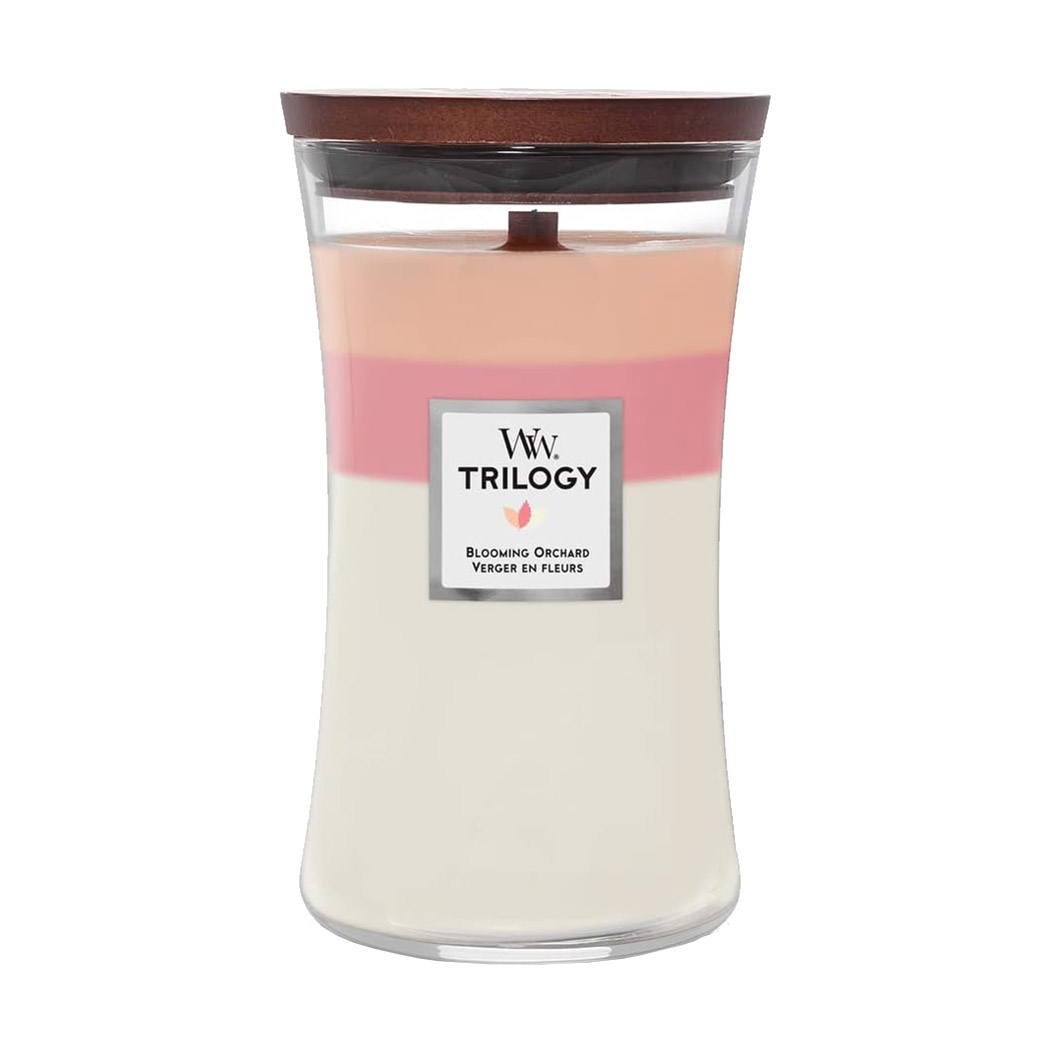 Ароматична свічка в склянці WoodWick Hourglass Trilogy Candle Large Blooming Orchard, 609 г