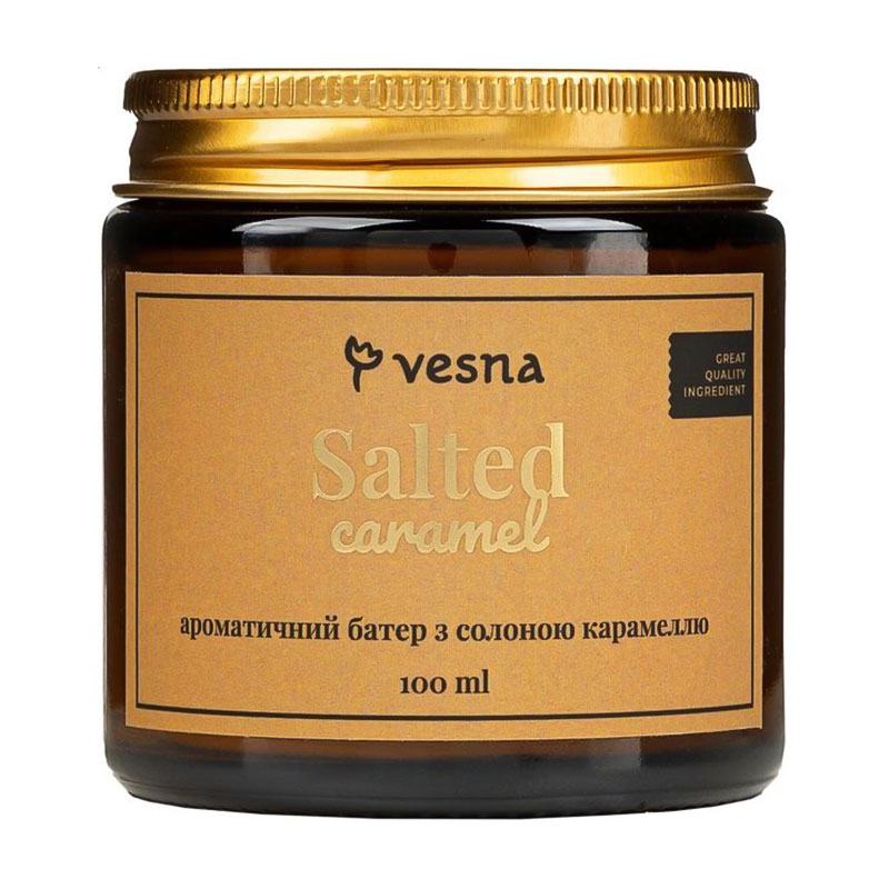 Ароматичний батер для тіла Vesna Salted Caramel із солоною карамеллю, 100 мл