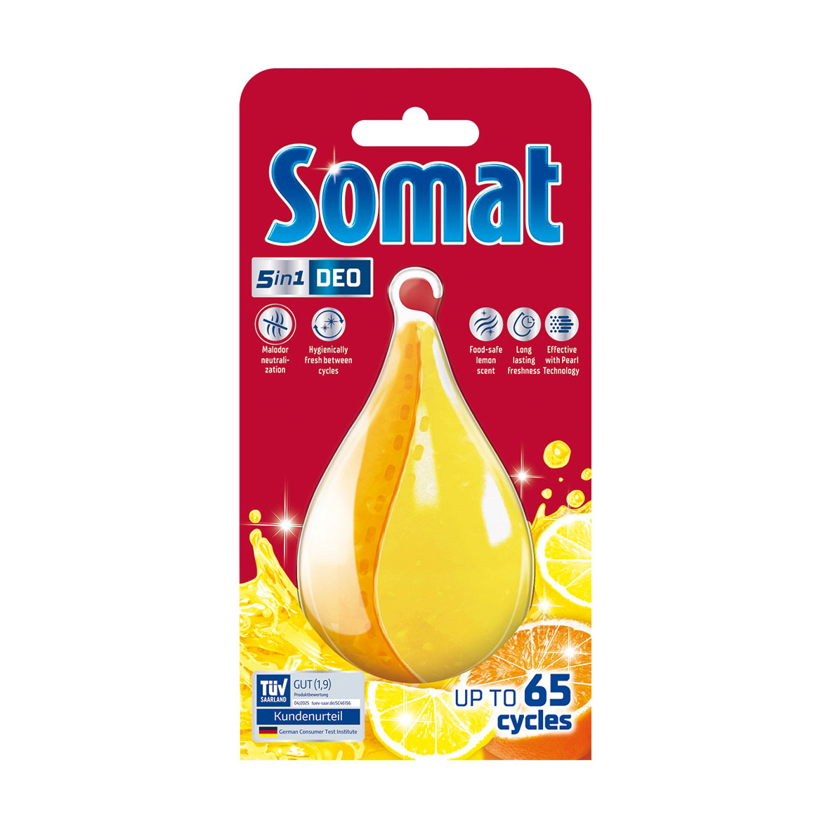 Ароматизатор для посудомийної машини Somat Deo Duo-Pearls Lemon &amp; Orange Лимон та апельсин, 17 г