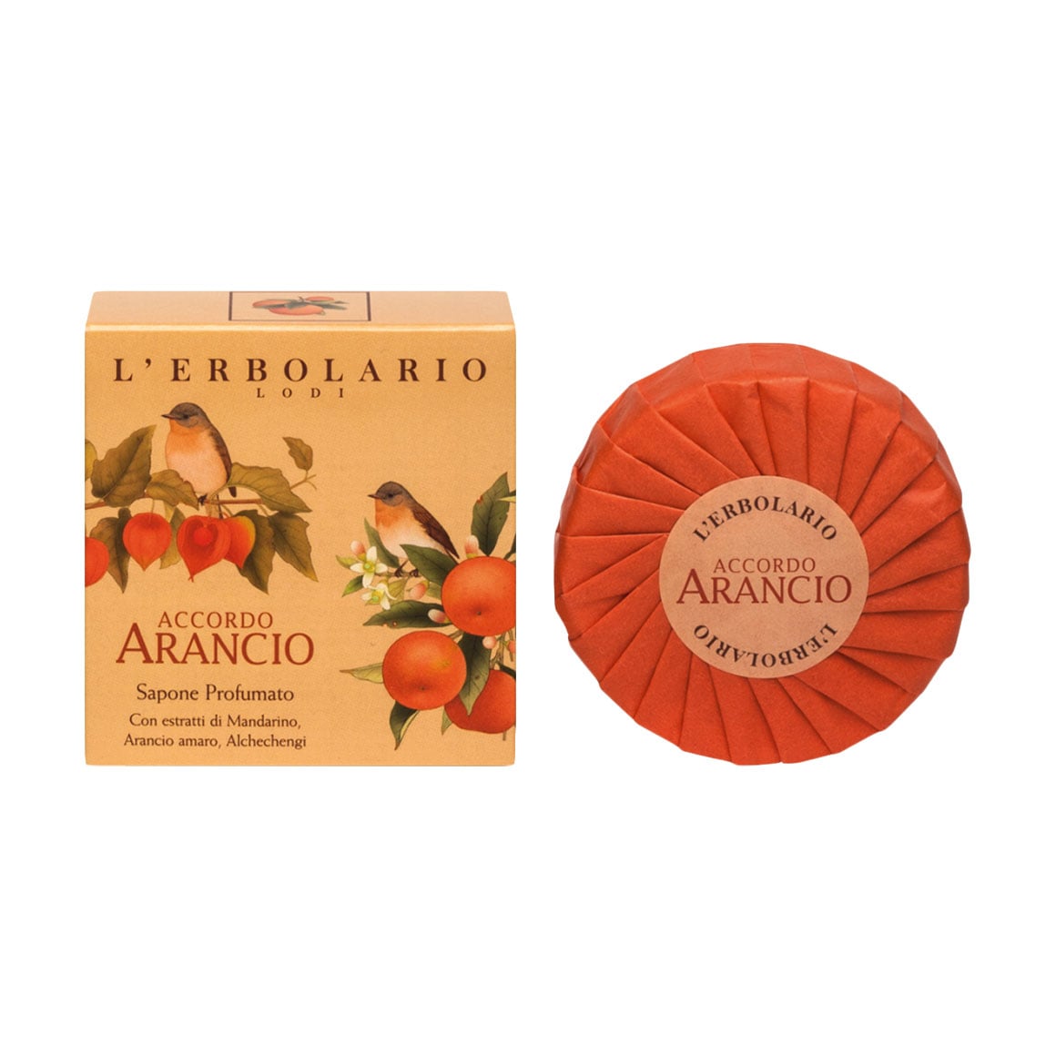 Ароматизоване мило L'Erbolario Accordo Arancio Фізаліс, 100 г