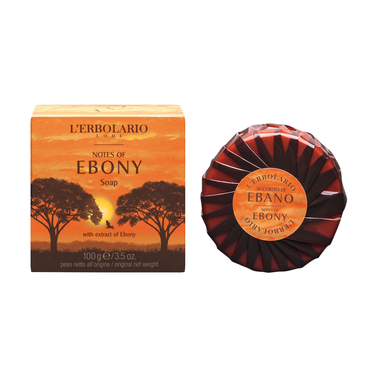 Ароматизоване мило L'Erbolario Notes Of Ebony Чорне дерево, 100 г