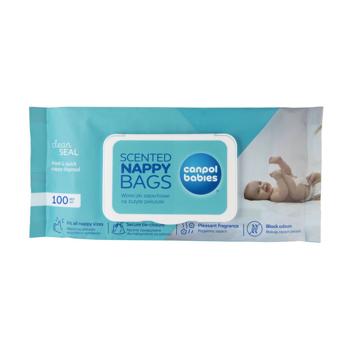 Ароматизовані пакетики Canpol Babies Scented Nappy Bags для використаних підгузників, 100 шт (70/003)