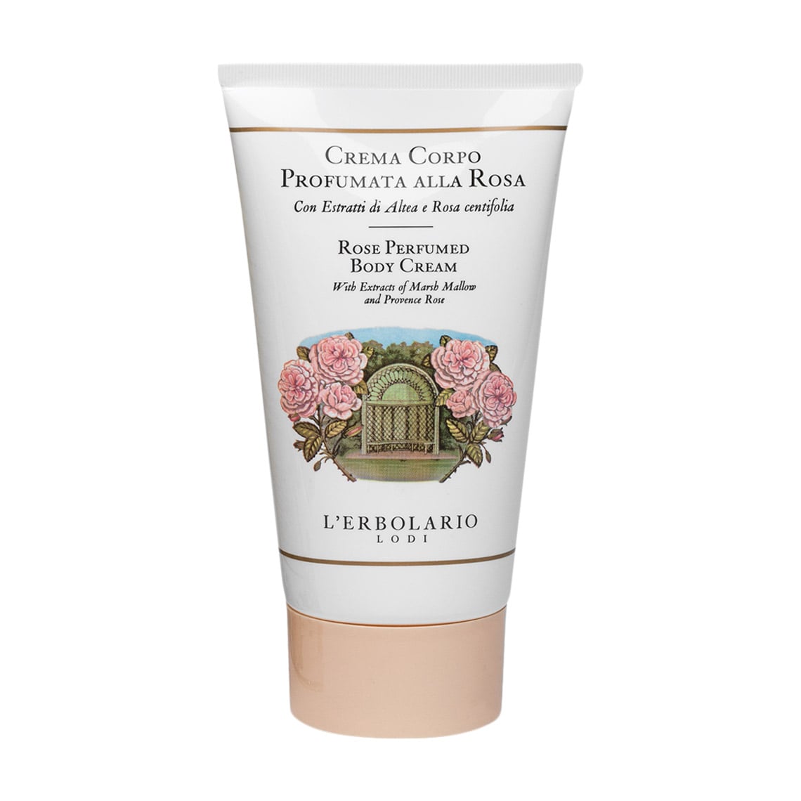 Ароматизований крем для тіла L'Erbolario Rose Perfumed Body Cream Троянда, 150 мл
