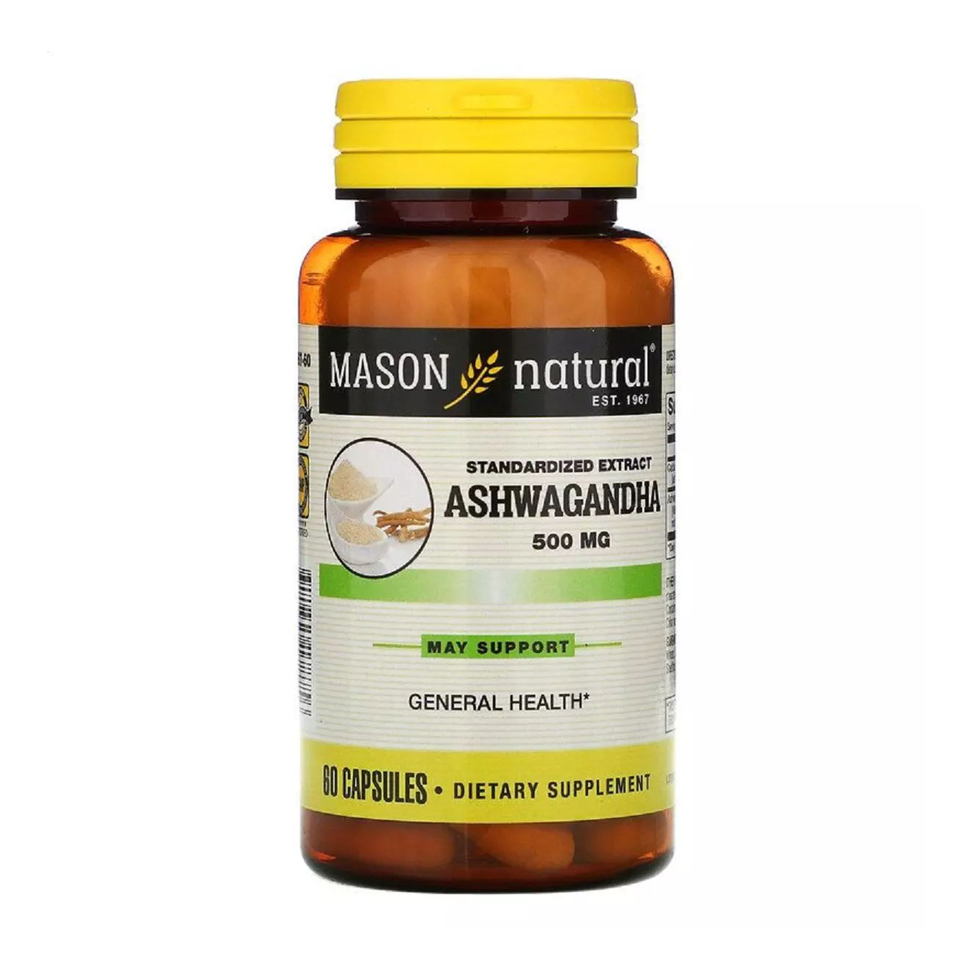Ашваганда Mason Natural Ashwagandha 500 мг, 60 капсул