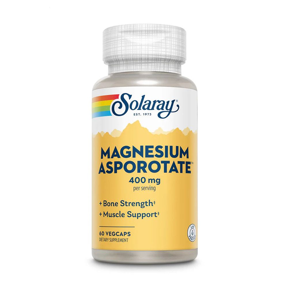 Аспартат магнія Solaray Magnesium Asporotate 400 мг, 60 капсул