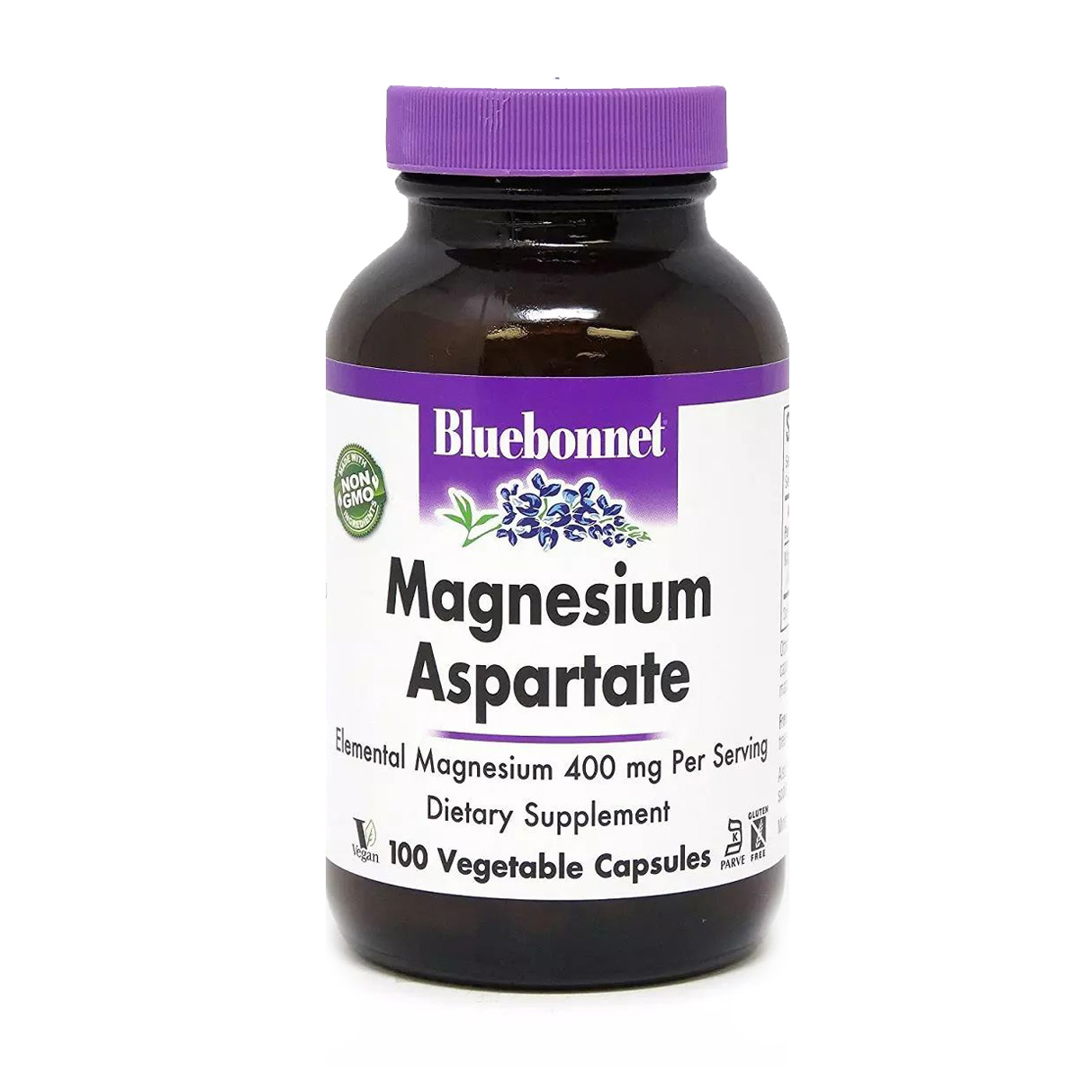 Аспартат магнію Bluebonnet Nutrition Magnesium Aspartate 400 мг, 100 капсул