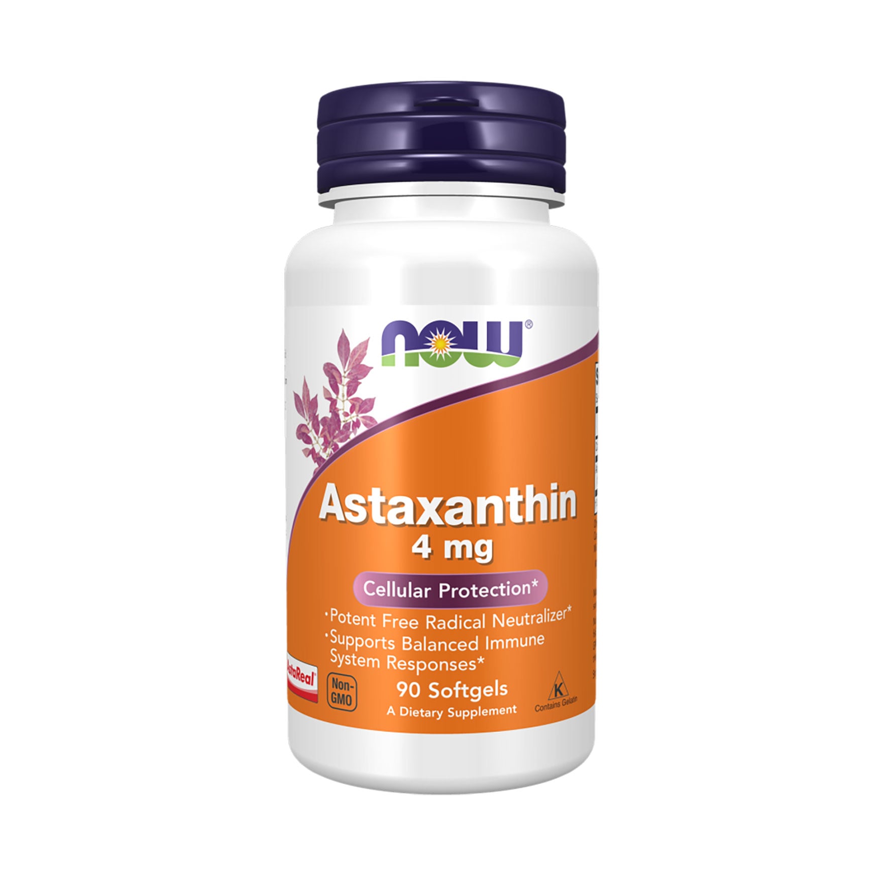 Астаксантин NOW Foods Astaxanthin 4 мг, 90 капсул