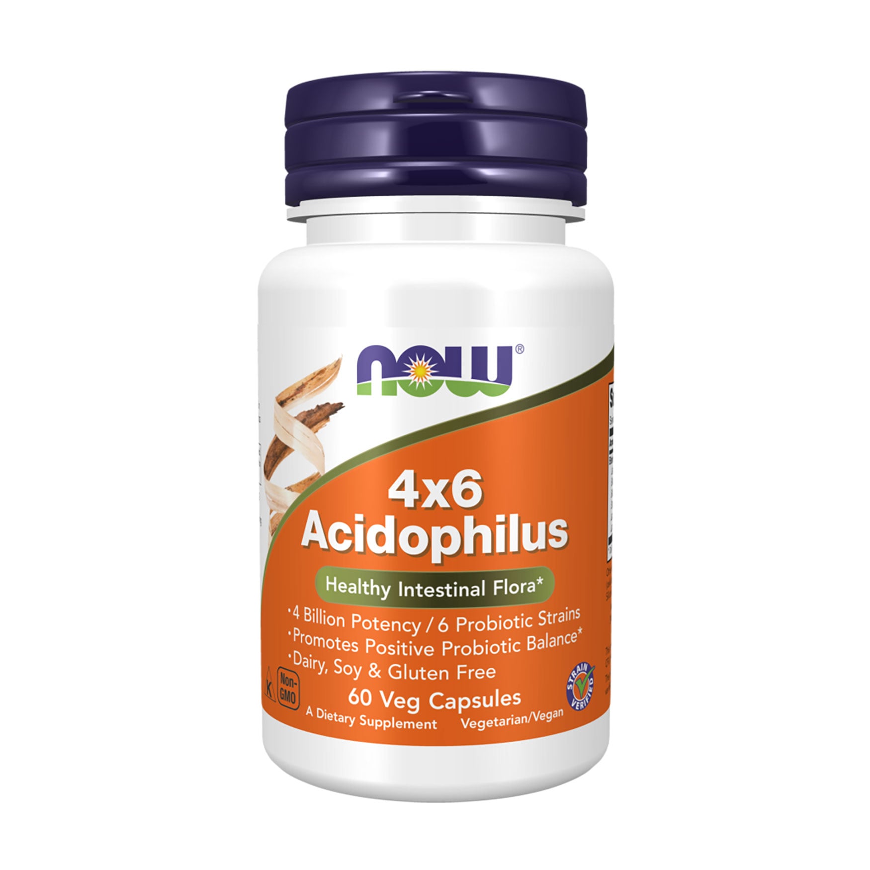 Ацидофілус NOW foods 4*6 Acidophilus, 60 капсул