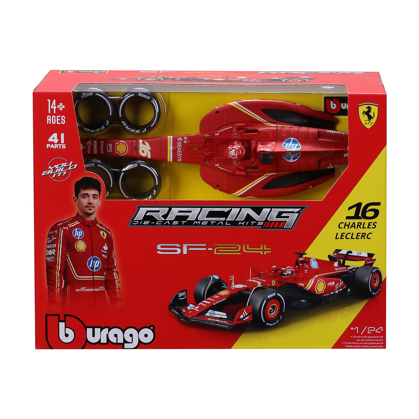 Авто-конструктор Bburago Ferrari, 1:24, 16, від 14 років, 41 деталь (18-26858)
