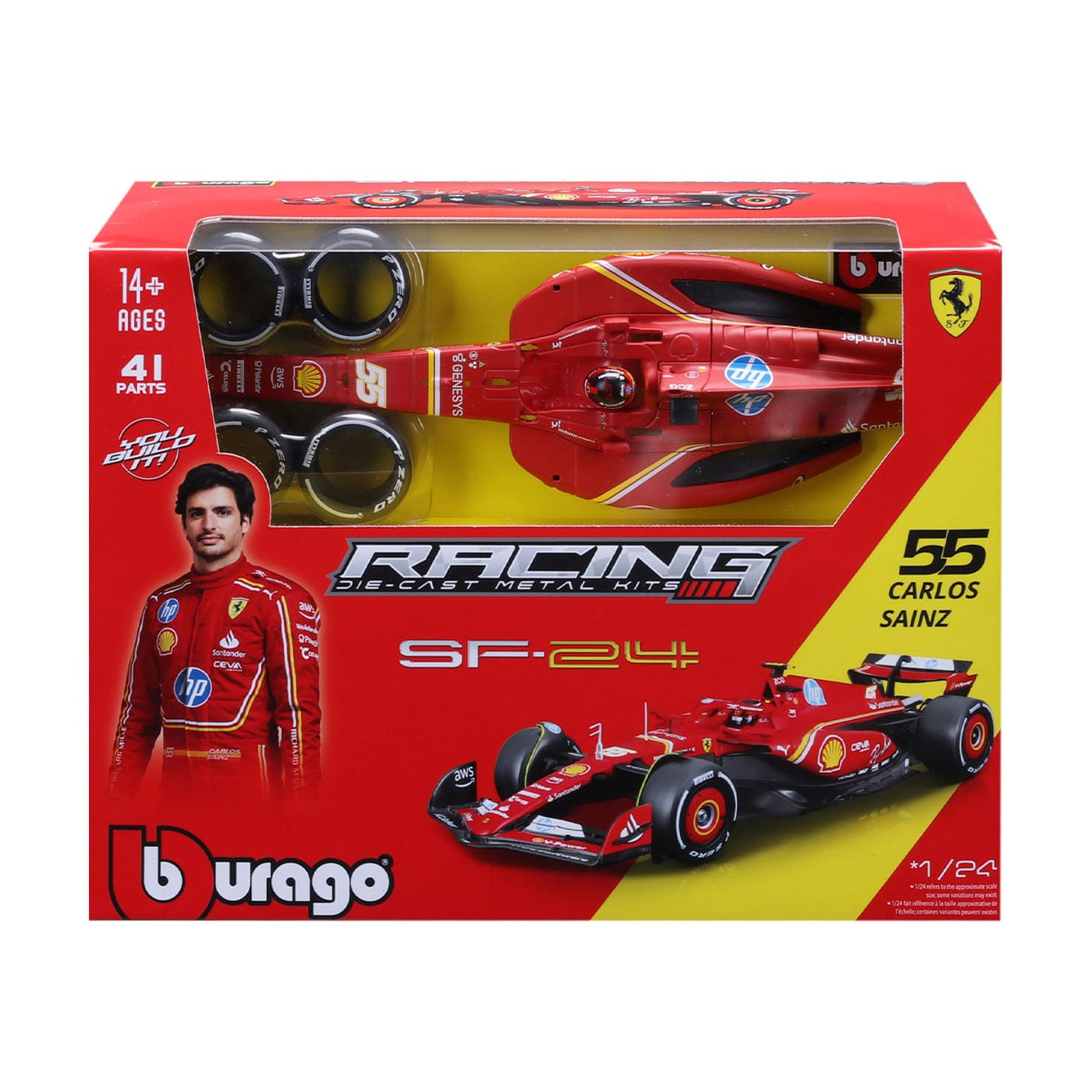 Авто-конструктор Bburago Ferrari, 1:24, 55, від 14 років, 41 деталь (18-26859)