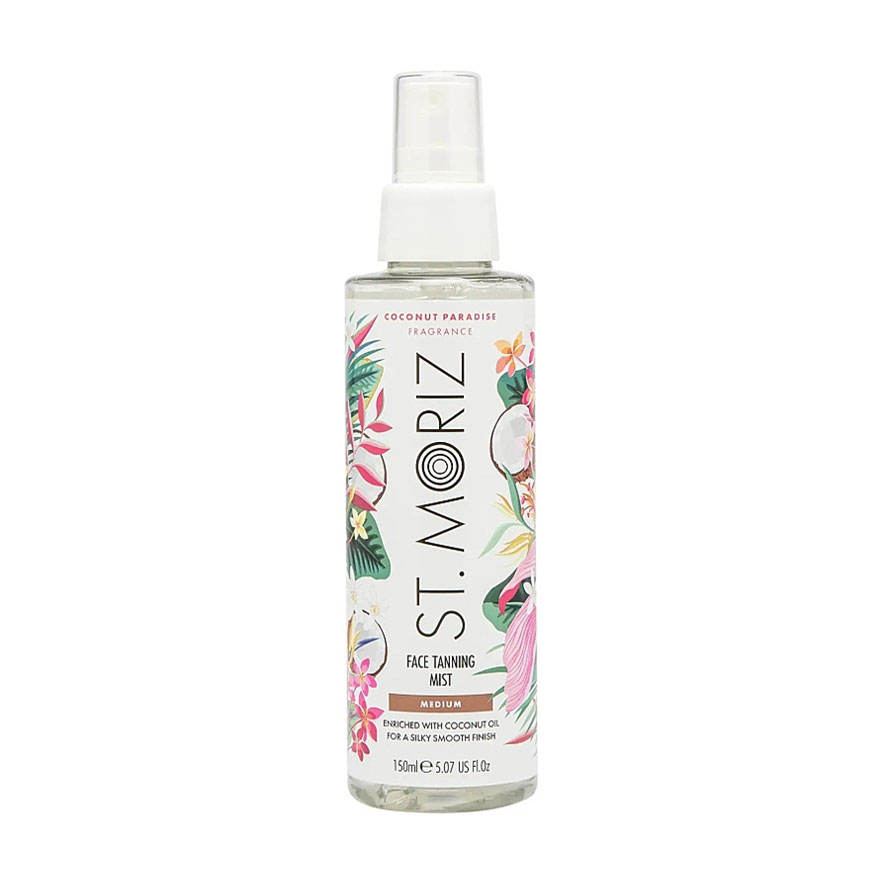 Автобронзат-спрей для обличчя St. Moriz Face Tanning Mist Medium Coconut Paradise Fragrance, 150 мл