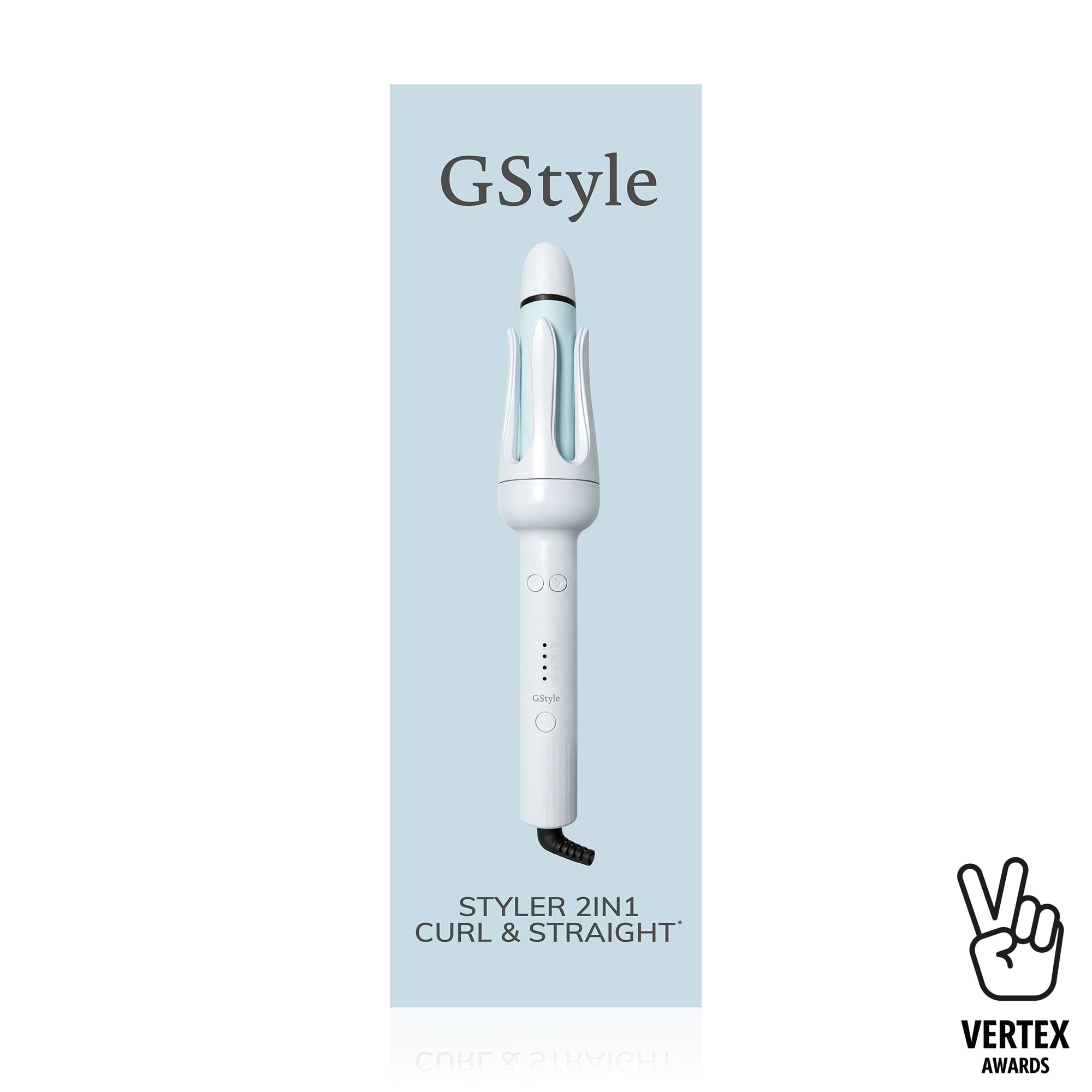 Автоматична плойка-стайлер для волосся 2 в 1 GSTYLE Curl &amp; Straight Styler (GS-26)