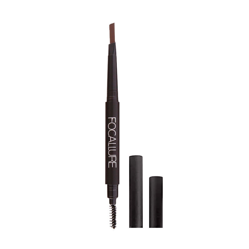 Автоматичний олівець для брів Focallure Auto Brows Pen, зі щіточкою, 02 Brown, 0.25 г