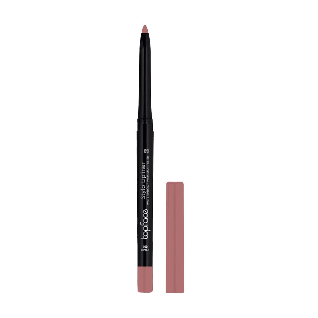 Автоматичний водостійкий олівець для губ TopFace Stylo Lipliner PT618, 001, 0.29 г
