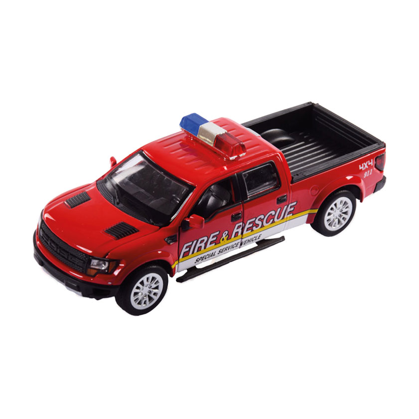 Автомодель Автопром Ford F-150 SVT Raptor-Police, червона, 1:34, у коробці, від 3 років (68424)