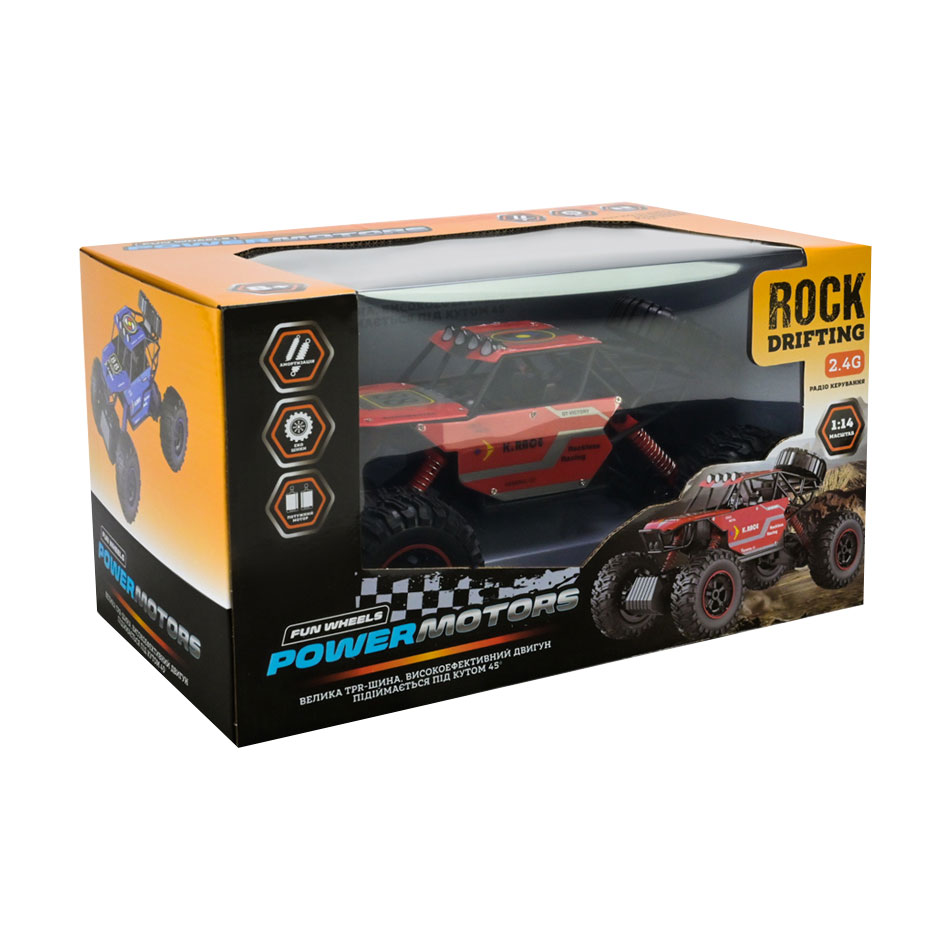 Автомодель Powermotors Rock Drifting 1:14, на радіокеруванні, червона, від 6 років (PM3403)