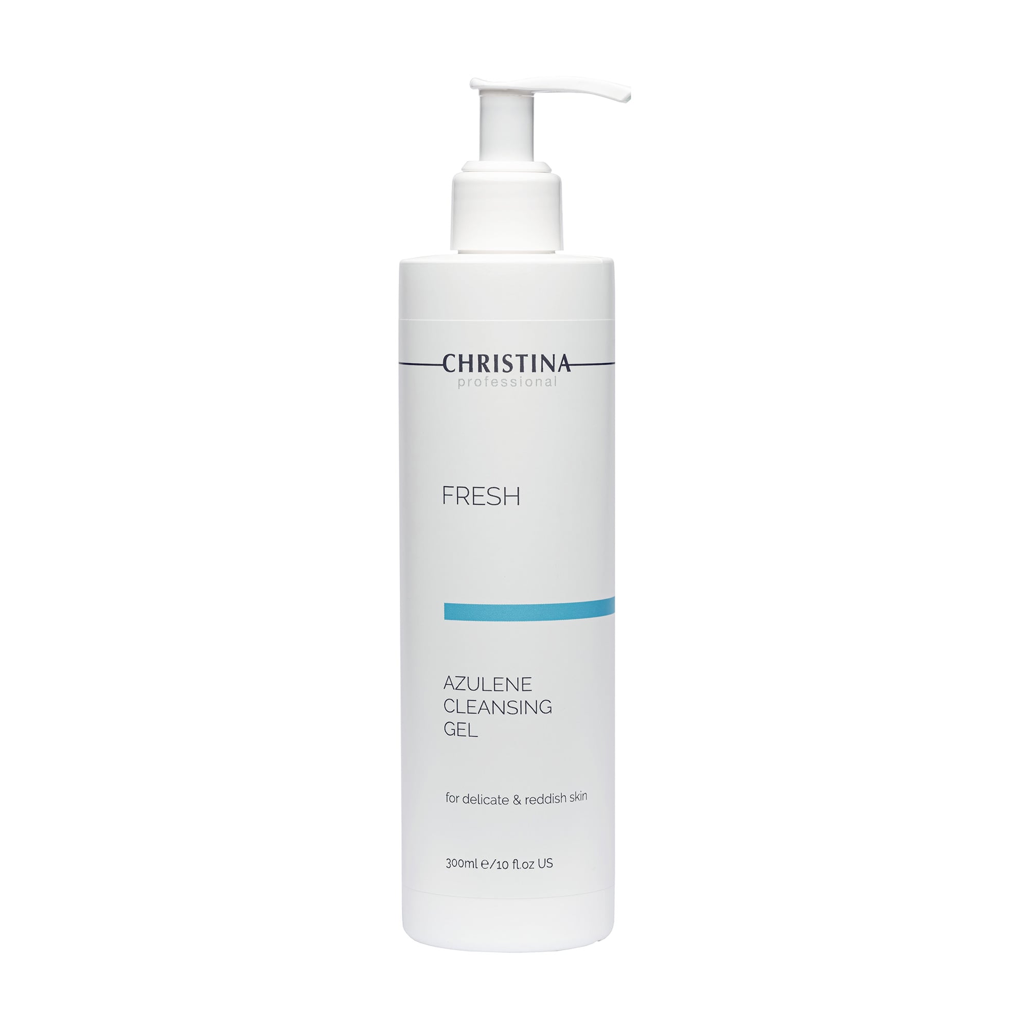 Азуленовий очищувальний гель для обличчя Christina Fresh Azulene Cleansing Gel для чутливої та схильної до почервоніння шкіри, 300 мл