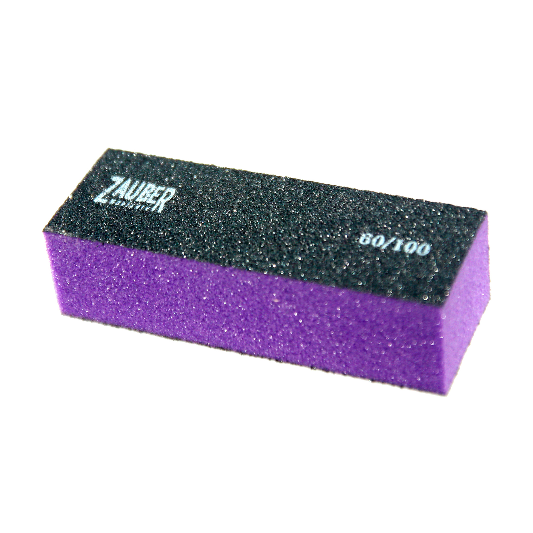 Баф-пилка Zauber 3-х стор 60/100 грит, 9.5*3.5*2.6 (03-033A)
