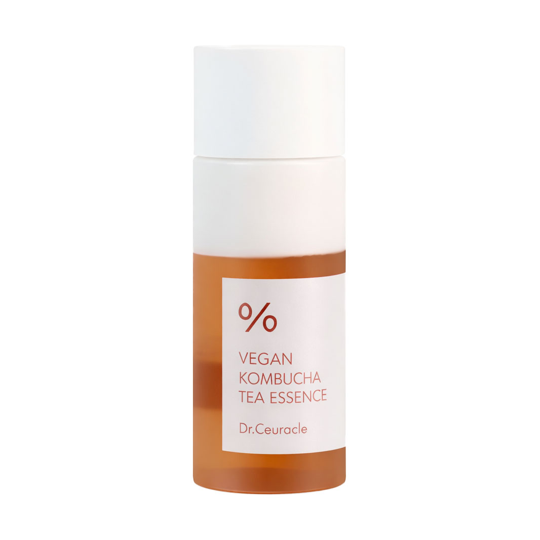 Багатофункціональна кремова есенція для обличчя Dr.Ceuracle Vegan Combucha Tea Essence з екстрактом комбучі та чорного чаю, 18 мл