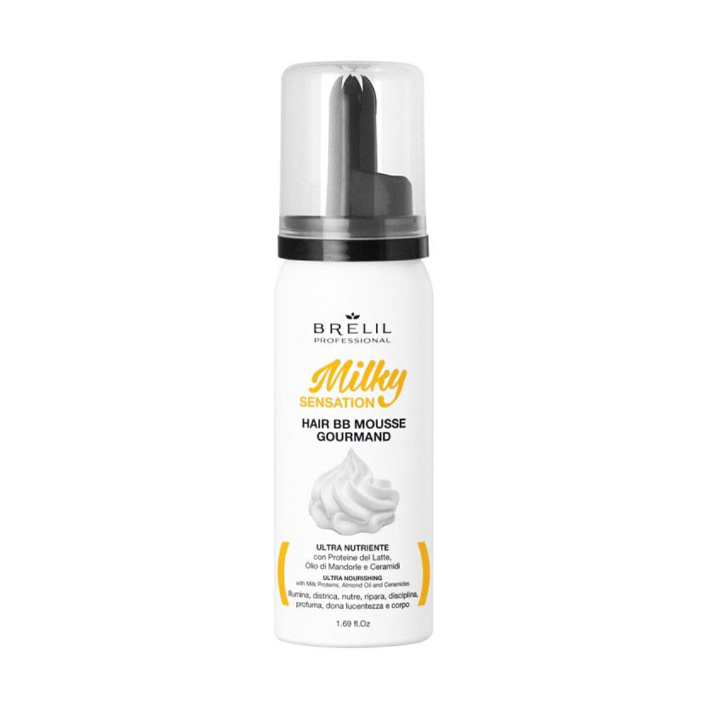 Багатофункціональний мус для волосся Brelil Professional Milky Sensation Beauty Hair BB Mousse Gourmand 10 в 1, 50 мл