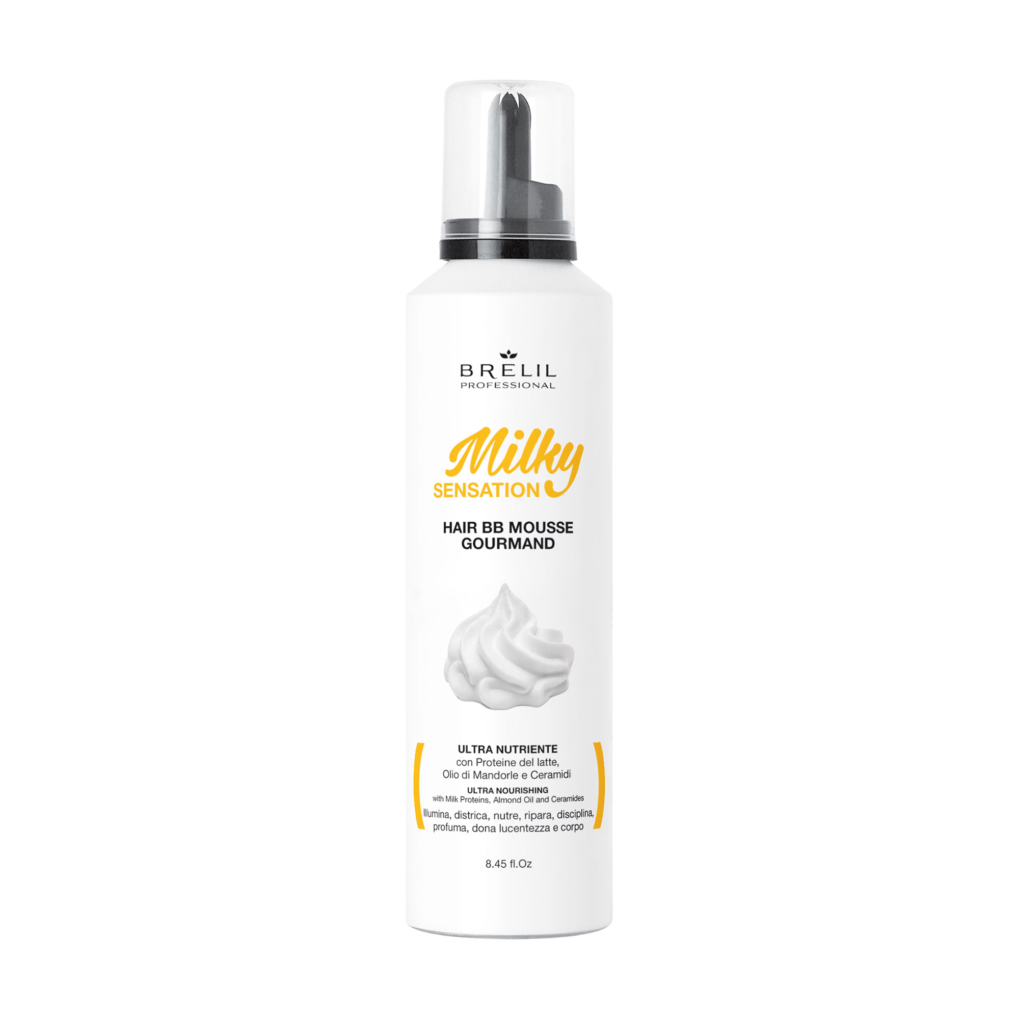 Багатофункціональний мус для волосся Brelil Professional Milky Sensation Beauty Hair BB Mousse Gourmand 10 в 1, 250 мл
