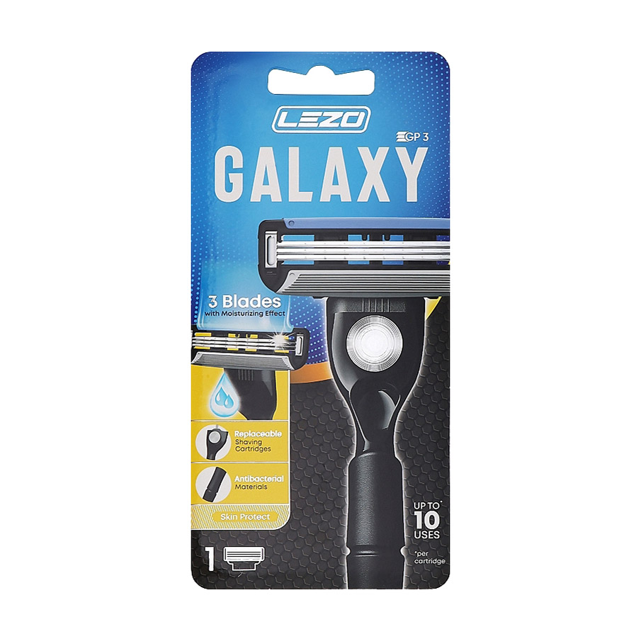Багаторазова бритва LEZO Galaxy GP3 чоловіча, 1 шт
