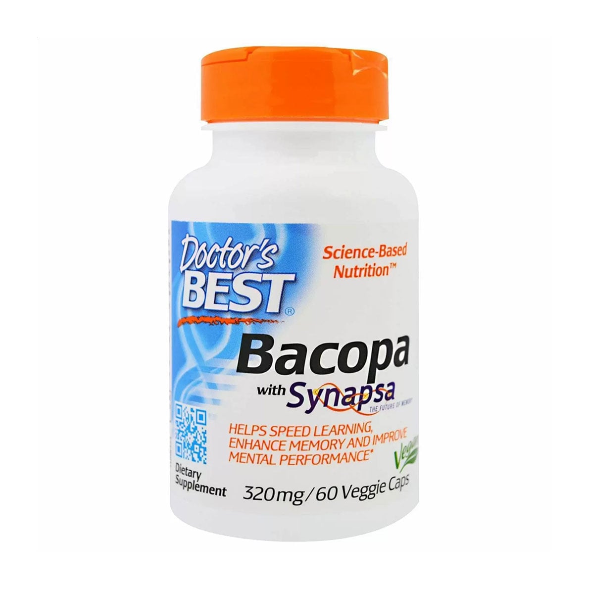 Бакопа Doctor's Best Bacopa With Synapsa 320 мг, 60 рослинних капсул