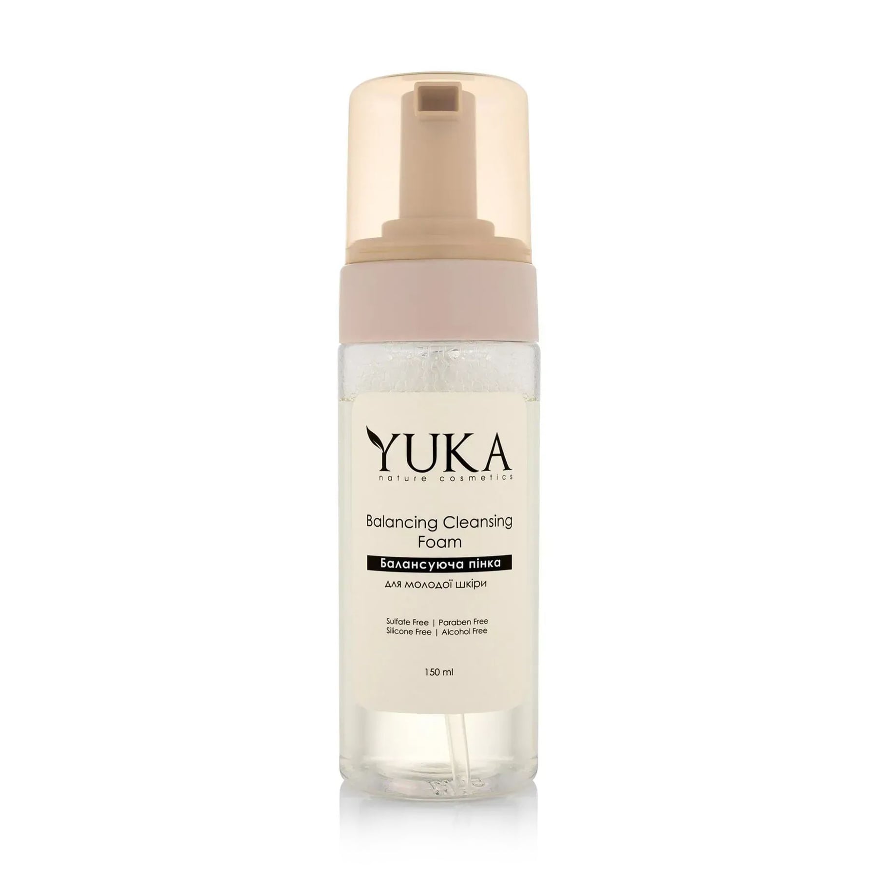 Балансувальна пінка для вмивання Yuka Balancing Cleansing Foam для молодої шкіри, 150 мл