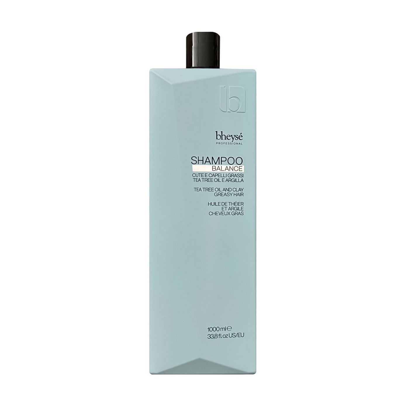 Балансувальний шампунь для волосся Bheyse Professional Balance Shampoo з олією чайного дерева та глиною, 1 л