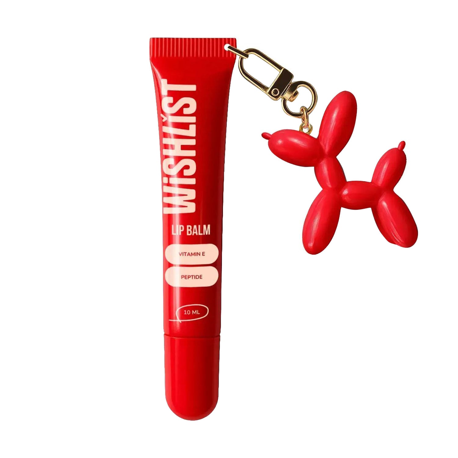 Бальзам-блиск для губ WISHLiST LIp Balm з іграшкою-брелоком, Velvet Coral, 10 мл