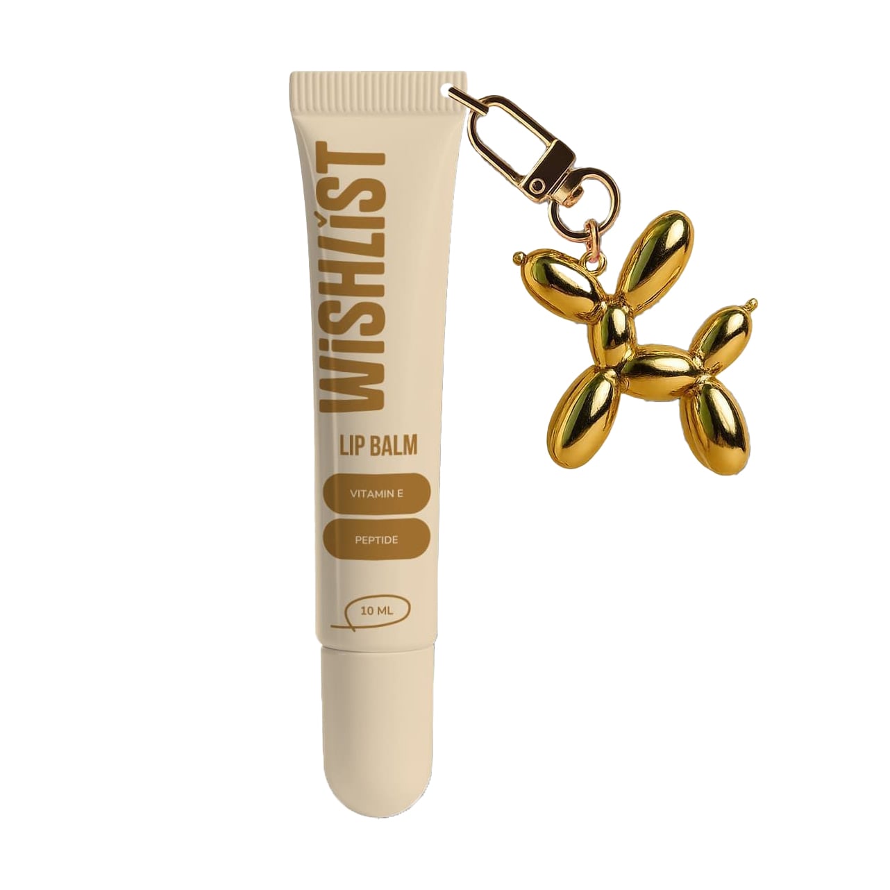 Бальзам-блиск для губ WISHLiST Lip Balm з іграшкою-брелоком, Blessed Honey, 10 мл
