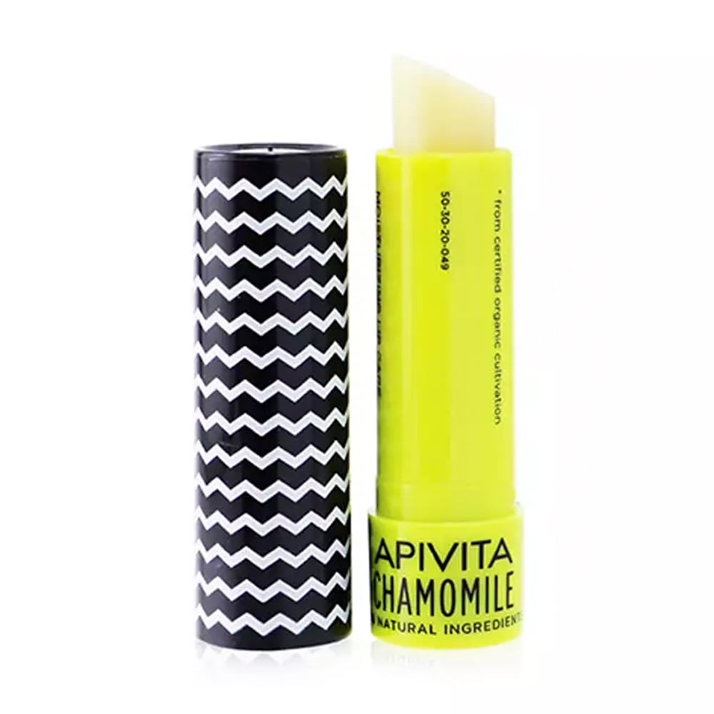 Бальзам для губ Apivita Lip Care with Chamomile SPF 15 з бджолиним воском та ромашкою, 4.4 г