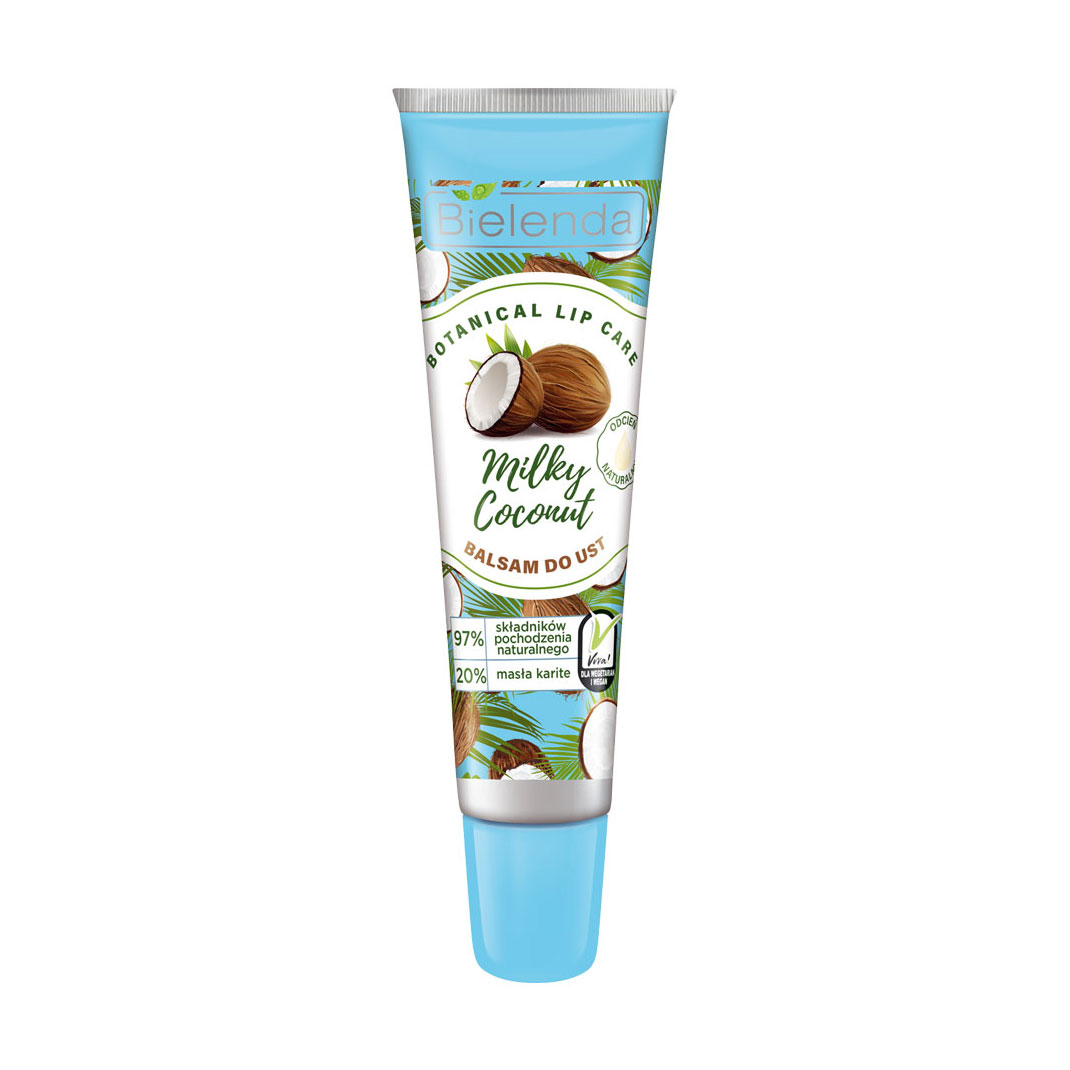 Бальзам для губ Bielenda Botanical lip care, Молочний кокос, 10 г