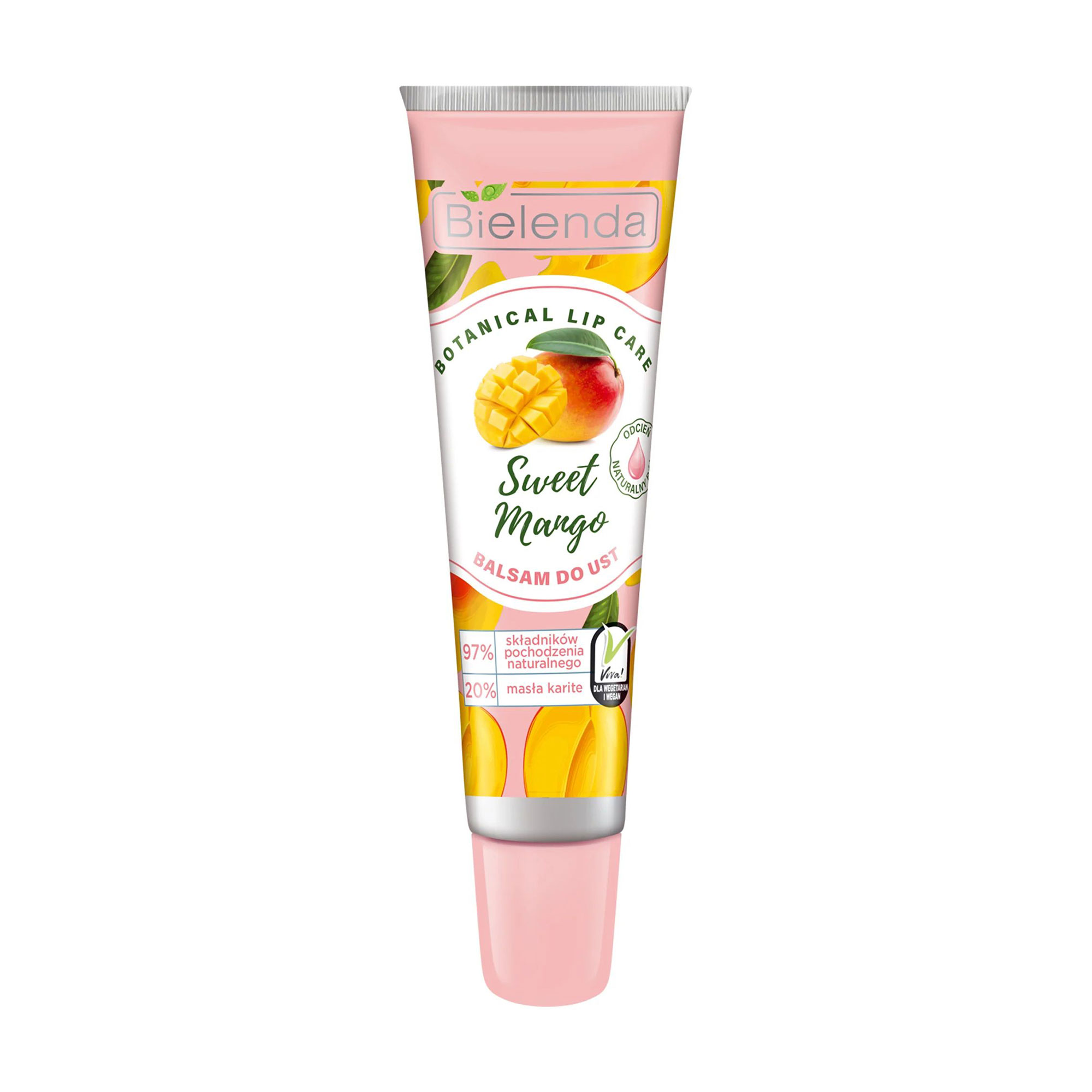 Бальзам для губ Bielenda Botanical lip care, Солодкий Манго, 10 г