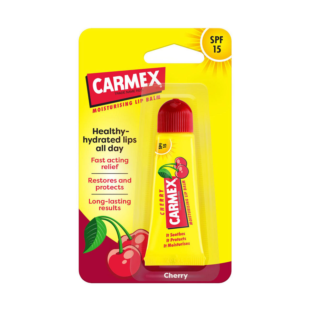 Бальзам для губ Carmex Cherry Вишня SPF 15, 10 г