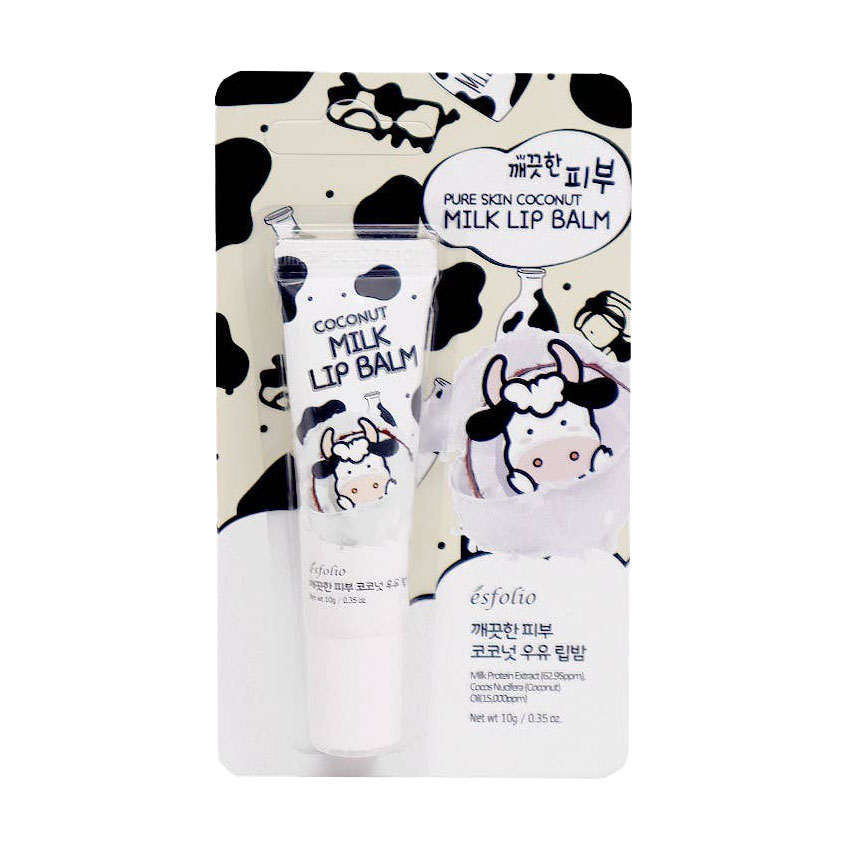 Бальзам для губ Esfolio Pure Skin Coconut Milk Lip Balm Молочний, 10 г