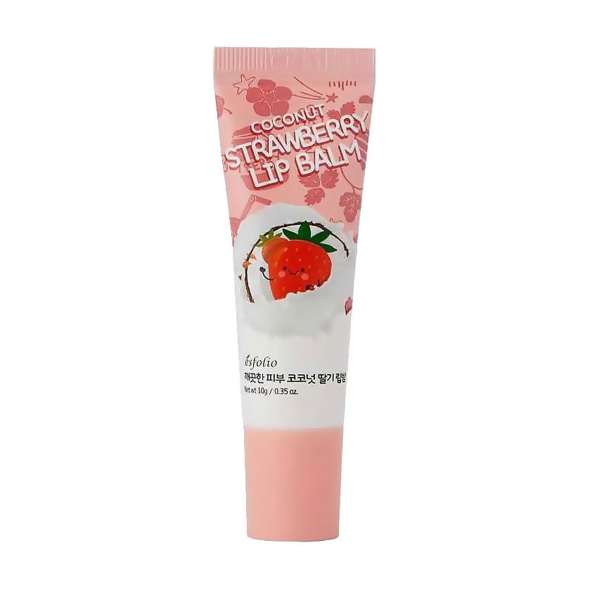 Бальзам для губ Esfolio Pure Skin Coconut Strawberry Lip Balm з полуницею, 10 г