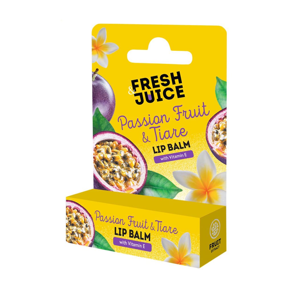 Бальзам для губ Fresh Juice Passion Fruit &amp; Tiare Lip Balm з вітаміном Е, 3.6 г
