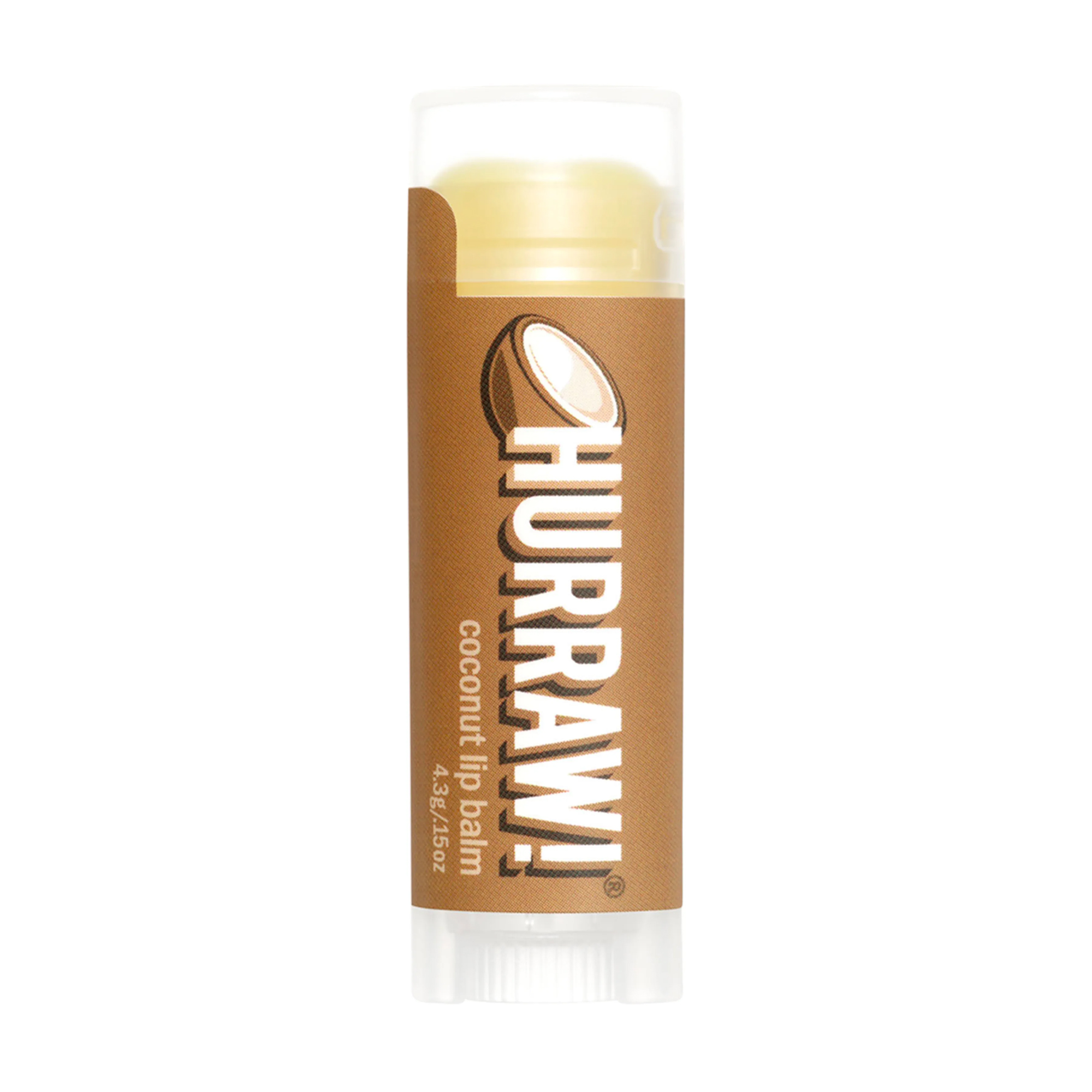 Бальзам для губ Hurraw! Coconut Кокос, 4.8 г