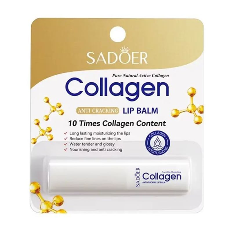 Бальзам для губ Sadoer Collagen Anti Cracking Lip Balm, 2.7 г