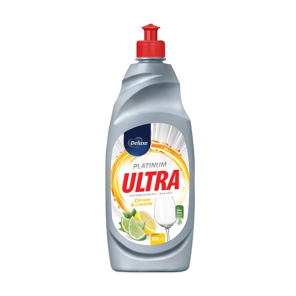 Бальзам для миття посуду Deluxe Platinum Ultra Zitrone, 850 мл