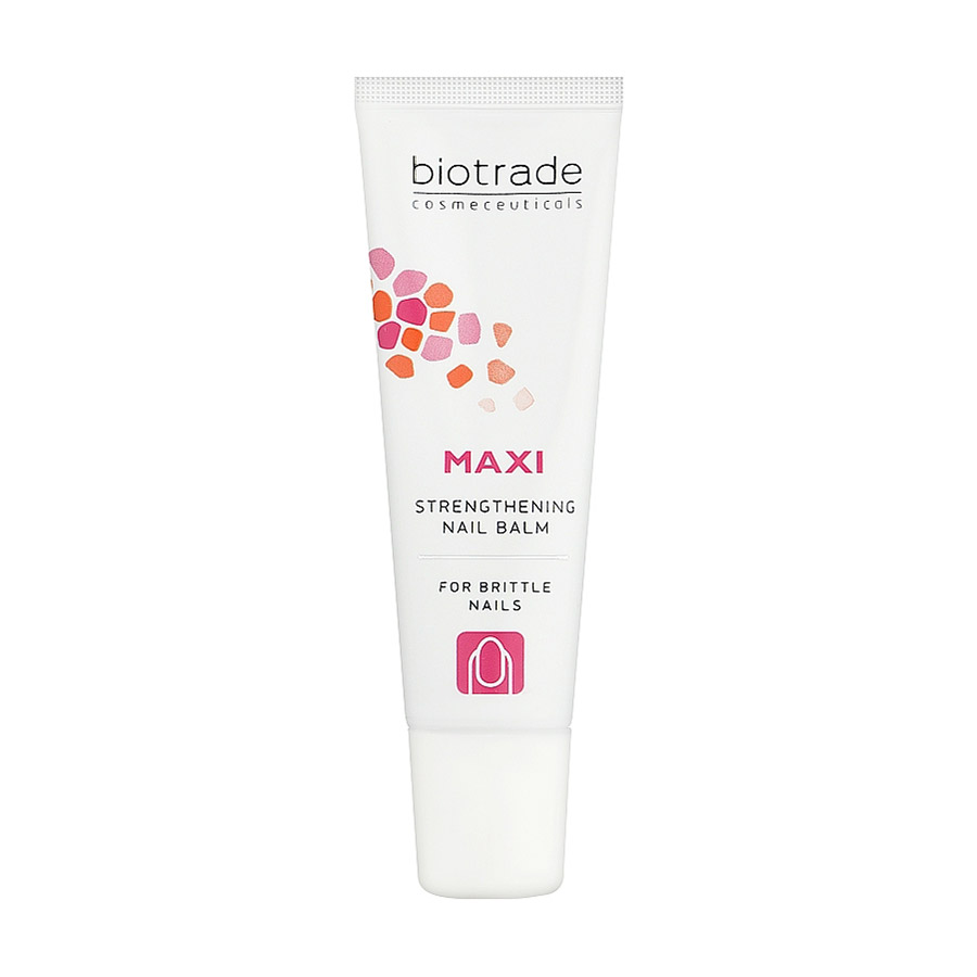 Бальзам для нігтів і кутикули Biotrade Maxi Balm Nails для зміцнення і пом'якшення, з вітамінами A, Е і ланоліном, 15 мл