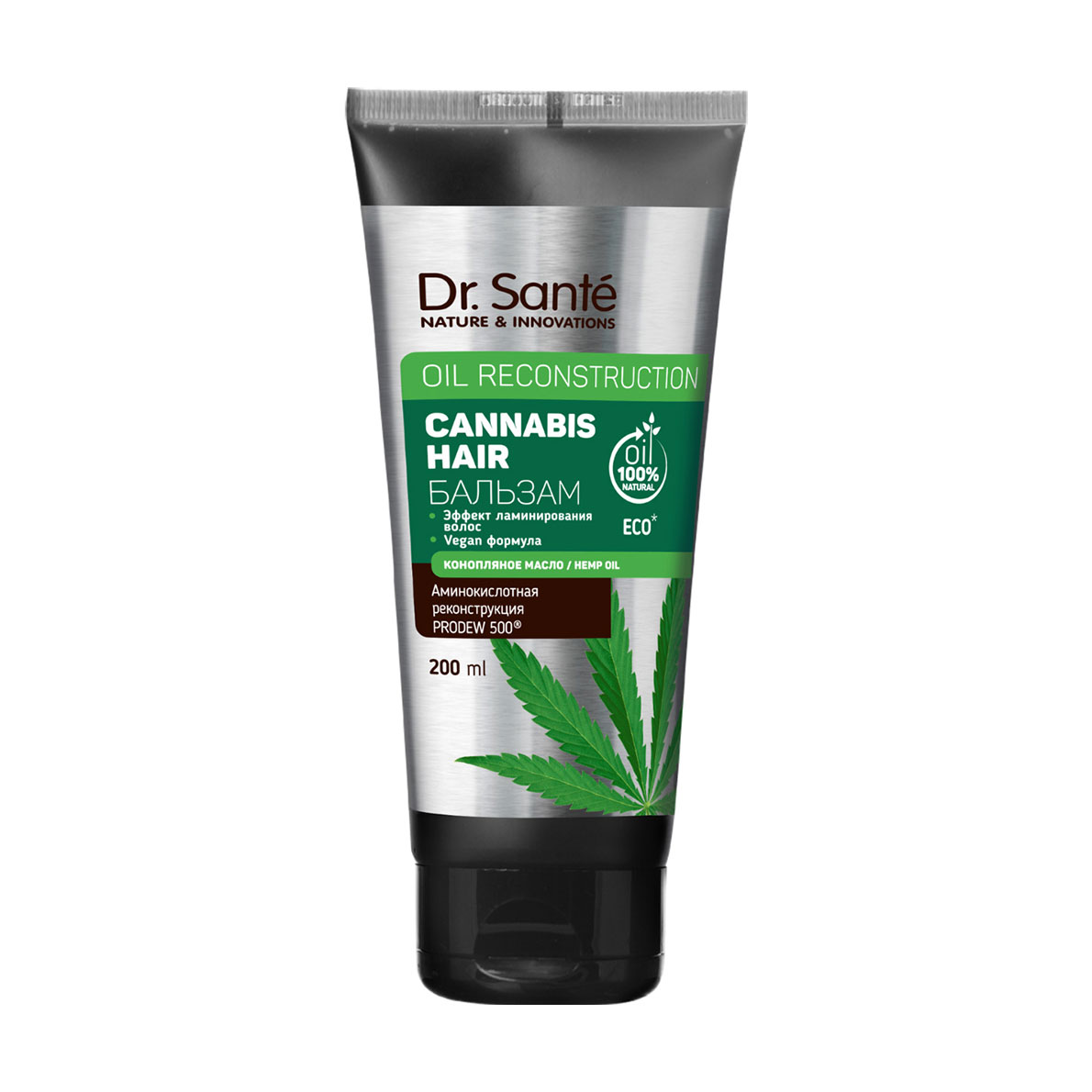 Бальзам для волосся Dr.Sante Cannabis Hair Oil Reconstruction з олією конопель, 200 мл
