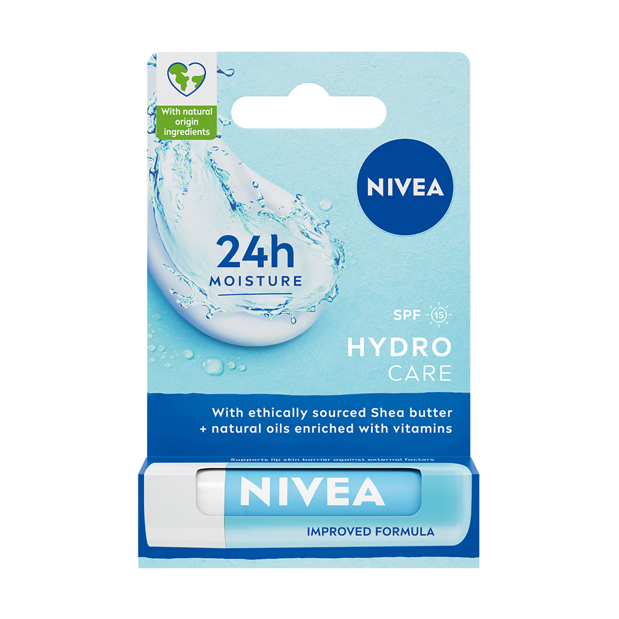 Бальзам-догляд для губ NIVEA Hydrocare Гідродогляд SPF 15, 4.8 г