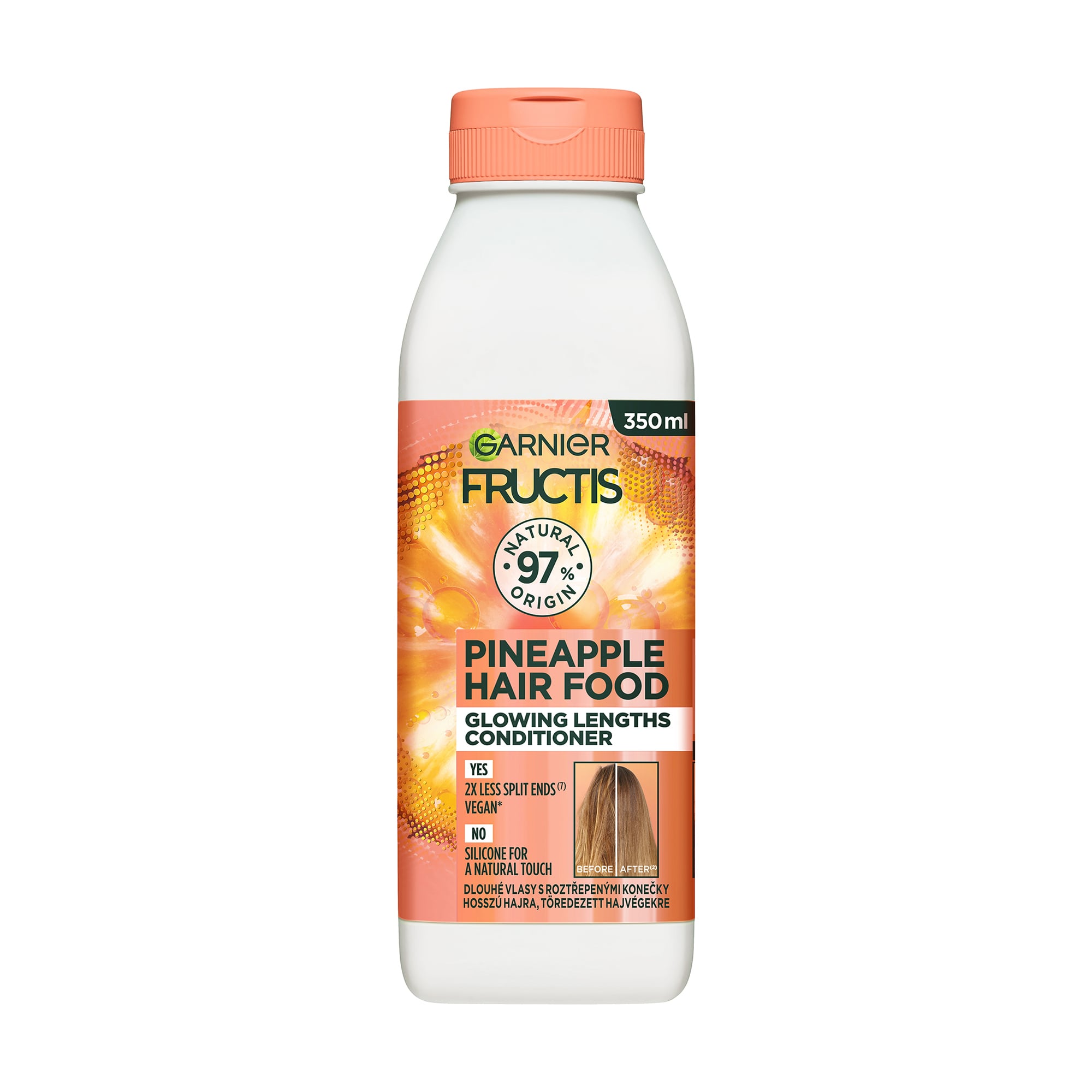 Бальзам-ополіскувач Garnier Fructis HairFood Ананас, сяюча довжина, для довгого, тьмяного волосся, 350 мл