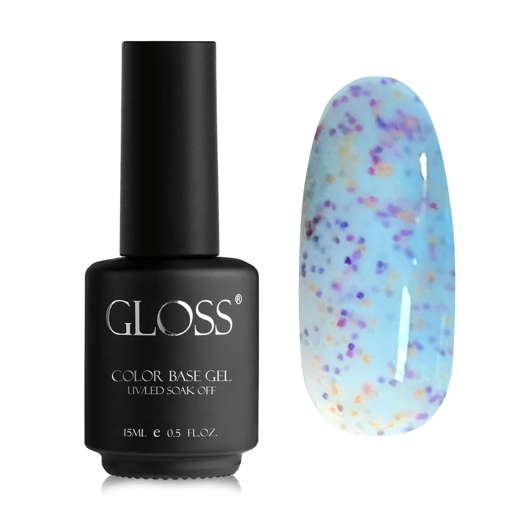 База для гель-лаку Gloss Yogurt Base, Blue Icing, 15 мл