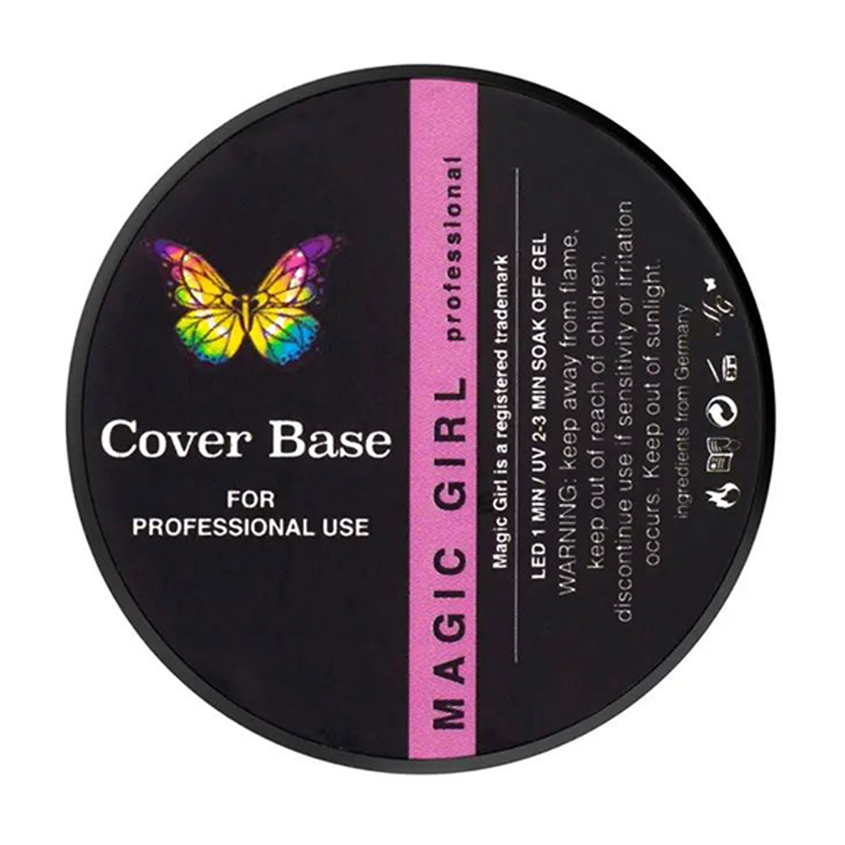 База для гель-лаку Magic Girl Base Light Potal, 03 Бордо, світловідбивна поталь, 12 мл